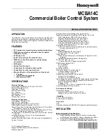 Honeywell MCBA14C Installation Instructions Manual preview