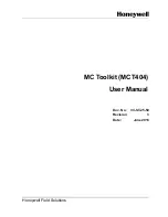 Preview for 1 page of Honeywell MCT404 User Manual