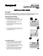 Honeywell MDC108200 Installation Manual preview