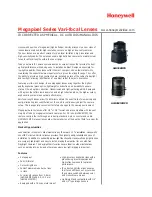 Предварительный просмотр 1 страницы Honeywell Megapixel Series Specification