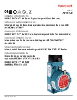 Предварительный просмотр 1 страницы Honeywell MICRO SWITCH BX Series Installation Instructions Manual