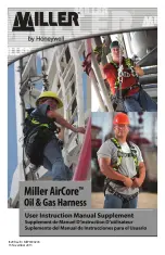 Honeywell Miller AirCore Oil & Gas Harness User Instruction Manual Supplement предпросмотр