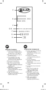 Предварительный просмотр 64 страницы Honeywell Miller EN 795 Manual