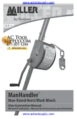 Honeywell MILLER ManHandler 8442-Z7/100FT User Instruction Manual предпросмотр