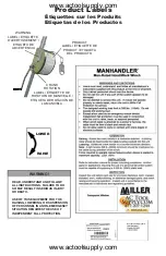 Preview for 9 page of Honeywell MILLER ManHandler 8442-Z7/100FT User Instruction Manual