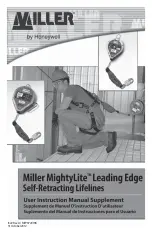 Honeywell Miller MightyLite RL20G-Z7LE/20FT User Instruction Manual Supplement preview