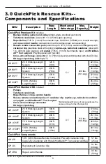 Preview for 5 page of Honeywell Miller QuickPick Rescue Kits User Instruction Manual