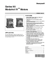 Honeywell Modutrol IV M9175D 1014 Manual preview