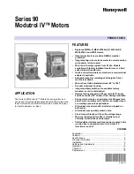 Honeywell Modutrol IV  M945F Product Data preview