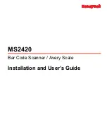 Honeywell ms2420 User Manual предпросмотр