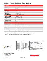 Preview for 2 page of Honeywell MS4980 Specifications