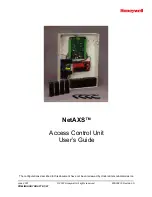 Honeywell NetAXS User Manual preview