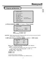 Предварительный просмотр 27 страницы Honeywell NEXPTZ-CN Installation And Operation Manual