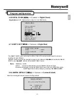 Предварительный просмотр 29 страницы Honeywell NEXPTZ-CN Installation And Operation Manual