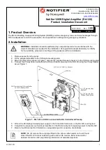 Preview for 1 page of Honeywell Notifier DA-120 Product Installation Document