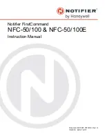 Preview for 1 page of Honeywell Notifier FirstCommand Series Instruction Manual