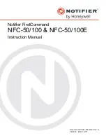 Honeywell Notifier FirstCommand Series Instruction Manual preview