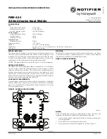 Preview for 1 page of Honeywell NOTIFIER FMM-4-20 Installation And Maintenance Instructions