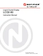 Honeywell Notifier LCD2-80 Instruction Manual preview