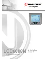 Preview for 1 page of Honeywell Notifier LCD6000N Installation Manual