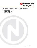 Honeywell NOTIFIER UDACT-2 Instruction Manual preview