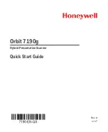 Honeywell ORBIT 7190G Quick Start Manual preview