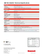 Preview for 2 page of Honeywell OrbitCG MS7180 Technical Specifications