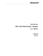 Honeywell OWA 100 User Manual предпросмотр