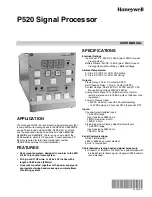 Preview for 1 page of Honeywell P520 User Manual