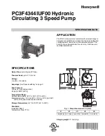 Honeywell PC3F4344IUF00 Specification Data preview