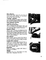 Preview for 7 page of Honeywell Pentax Spotmatic II Operating Manual