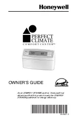 Honeywell PERFECT CLIMATE COMFORT CENTER Owner'S Manual preview