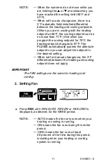 Предварительный просмотр 11 страницы Honeywell PERFECT CLIMATE COMFORT CENTER Owner'S Manual