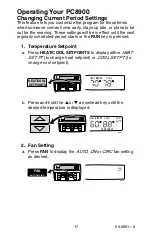 Предварительный просмотр 17 страницы Honeywell PERFECT CLIMATE COMFORT CENTER Owner'S Manual