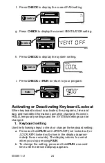 Предварительный просмотр 24 страницы Honeywell PERFECT CLIMATE COMFORT CENTER Owner'S Manual