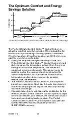Предварительный просмотр 26 страницы Honeywell PERFECT CLIMATE COMFORT CENTER Owner'S Manual