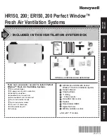 Предварительный просмотр 1 страницы Honeywell PERFECT WINDOW ER150 Product Data