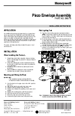 Honeywell Piezo Evelope Assembly 396079 Installation Instructions preview