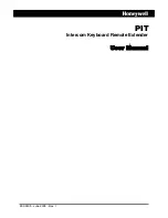 Honeywell PIT User Manual preview