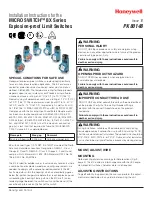 Honeywell PK 80148 Installation Instructions Manual предпросмотр