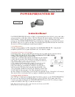 Honeywell Power Presenter RF Instruction Manual preview