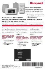 Preview for 1 page of Honeywell Prestige IAQ Installation Addendum