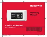 Honeywell PRESTIGE THX9321 Operating Manual preview
