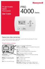 Preview for 1 page of Honeywell PRO 4000 Series User Manual