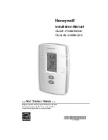 Preview for 1 page of Honeywell PRO TH1000 Series Installation Manual