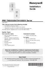 Honeywell PRO TH1000DV Series Installation Manual preview