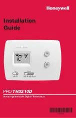 Honeywell PRO TH3210D Installation Manual preview