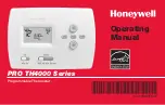 Preview for 1 page of Honeywell PRO TH4000 series Operating Manual