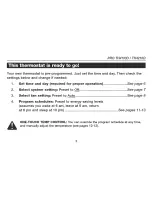 Preview for 5 page of Honeywell PRO TH4000 series Owner'S Manual