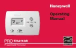 Honeywell PRO TH4110B Operating Manual preview